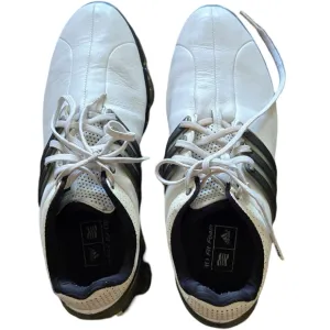 Adidas White and Black Athletic Shoes with Breathable Fabric