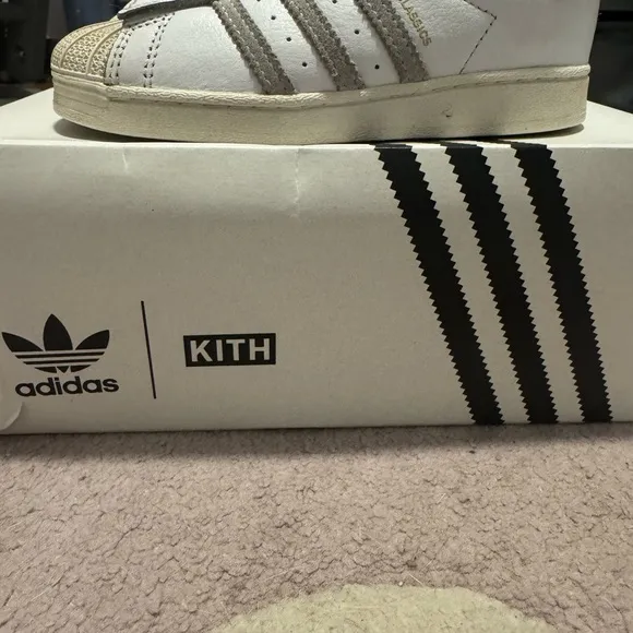 adidas White and Gold Sneakers Comfortable and Trendy