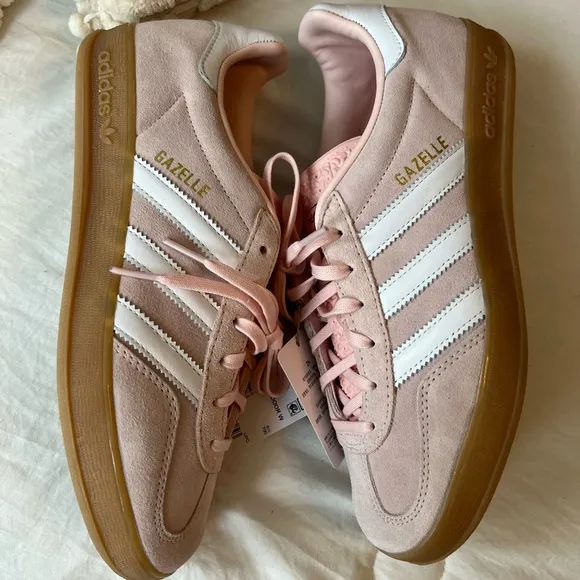 Adidas Women's Gazelle Pink Sneakers Size 8