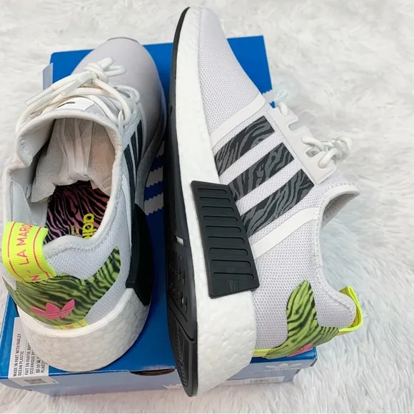 Adidas women's NMD R1 shoes sneakers Cloud White / Core Black / Solar