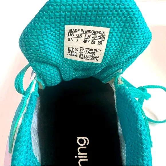 Adidas Women's Turbo 3.1 Running Shoes/Sneakers- Turquoise/White- Size 8.5