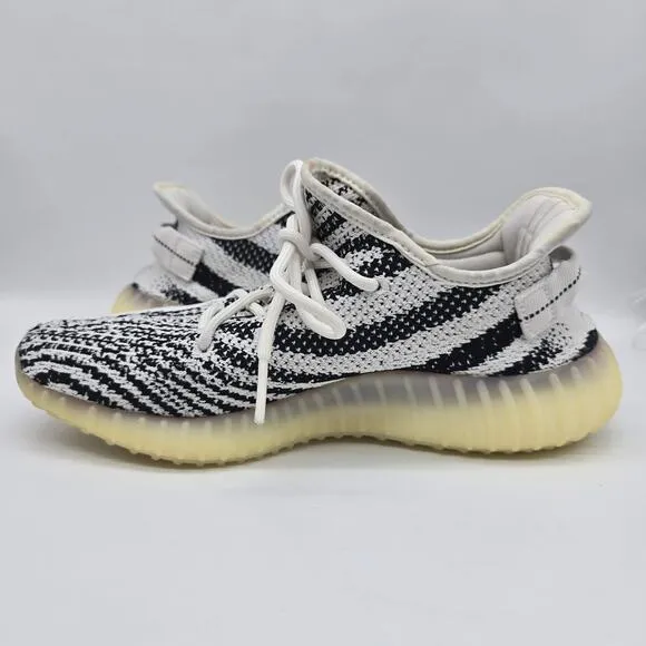 Adidas Yeezy Boost 350 V2 Zebra Sneakers Shoes Activewear Athletic White SZ 8.5