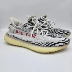 Adidas Yeezy Boost 350 V2 Zebra Sneakers Shoes Activewear Athletic White SZ 8.5