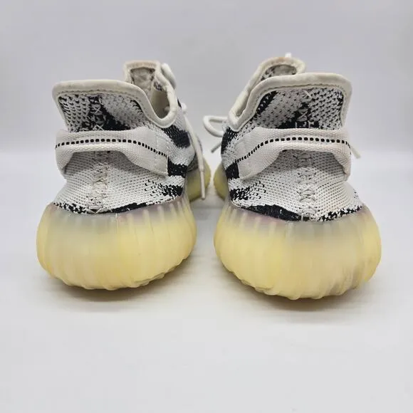 Adidas Yeezy Boost 350 V2 Zebra Sneakers Shoes Activewear Athletic White SZ 8.5