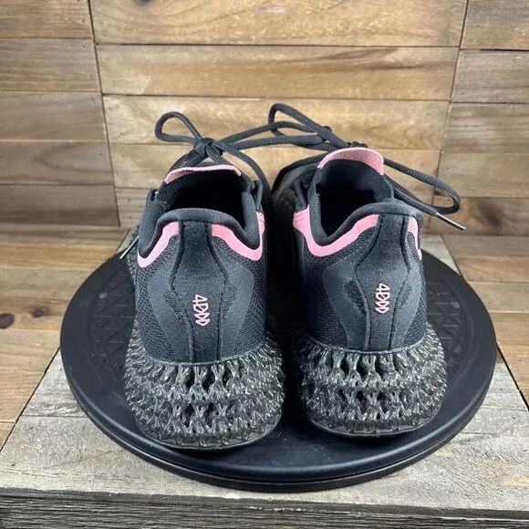 Adidas 4DFWD 2 Women's Shoes Size 8.5 Black Pink Lace Up Athletic Sneakers