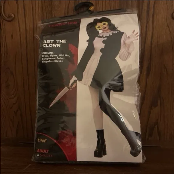 Adult‎ Art the Clown Dress Costume - Terrifier Spirit Halloween Horror