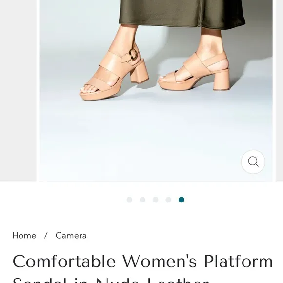 Aerosole Elegant Tan Platform Sandals