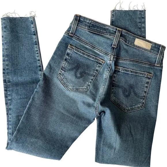 AG Farrah Ankle Skinny Jeans 16 Years Element Sz 24R Designer Denim