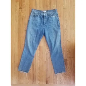 Agolde Fen high waisted straight taper 30 medium blue 100 cotton