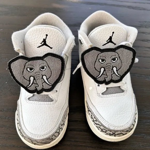 Air Jordan 3 Retro Hide N Sneak Elephant Toddler Shoes