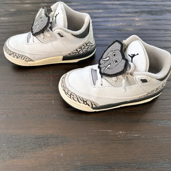 Air Jordan 3 Retro Hide N Sneak Elephant Toddler Shoes