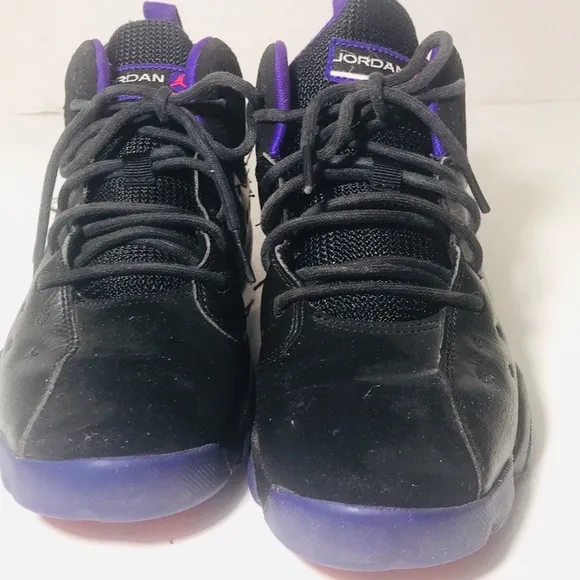 AIR JORDAN JUMPMAN TEAM II BLACK FIERCE PURPLE