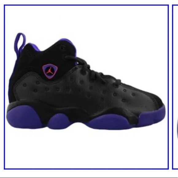 AIR JORDAN JUMPMAN TEAM II BLACK FIERCE PURPLE