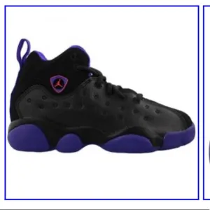 AIR JORDAN JUMPMAN TEAM II BLACK FIERCE PURPLE