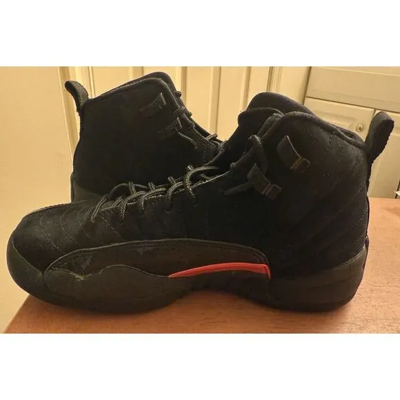Air Jordan Retro 12 &quot;Rush Pink&quot; 5.5Y Black
