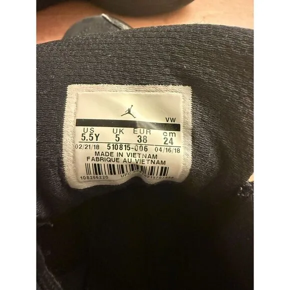 Air Jordan Retro 12 &quot;Rush Pink&quot; 5.5Y Black