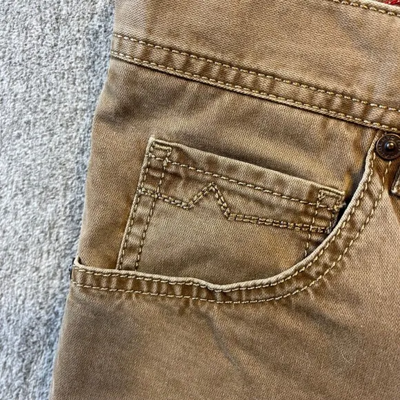 Alberto Modern Fit Pants Casual Chinos Brown Cotton Blend Menswear Size 32