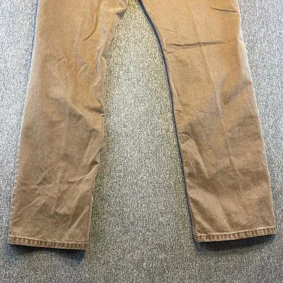 Alberto Modern Fit Pants Casual Chinos Brown Cotton Blend Menswear Size 32