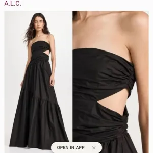ALC NWT’s size 10 black strapless cotton strapless cutout dress..versatile