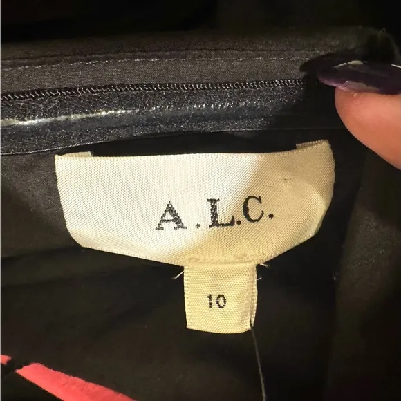 ALC NWT’s size 10 black strapless cotton strapless cutout dress..versatile