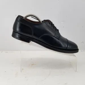 Alden 971 Straight Tip Blucher (Black Calf) Cap Toe Oxford  Mens Shoes Size 9.5