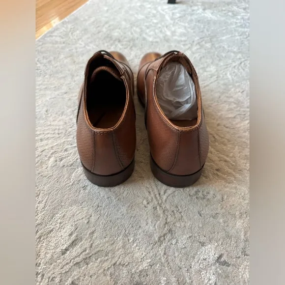 Aldo Classic Brown Genuine Leather Men's Dress Shoes New