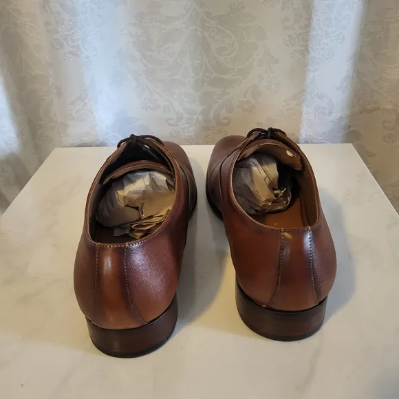 ALDO Morio Men's Oxford Dress Shoes, Size 12, Brown Cognac, Classic, Elegant