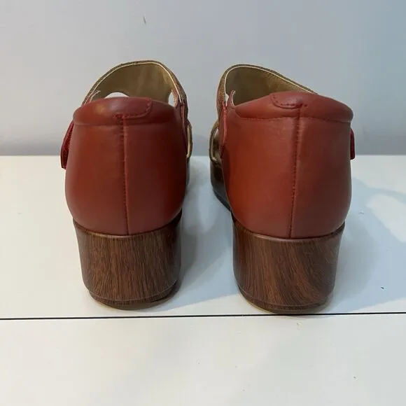 Alegria Tova Cognac and Roses Women's  Platform Sandals Shoes Size US 9 EU 40