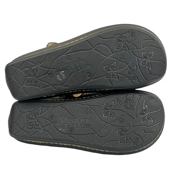 Alegria Tuscany Leopard Print Mary Jane Mule Clog Shoes