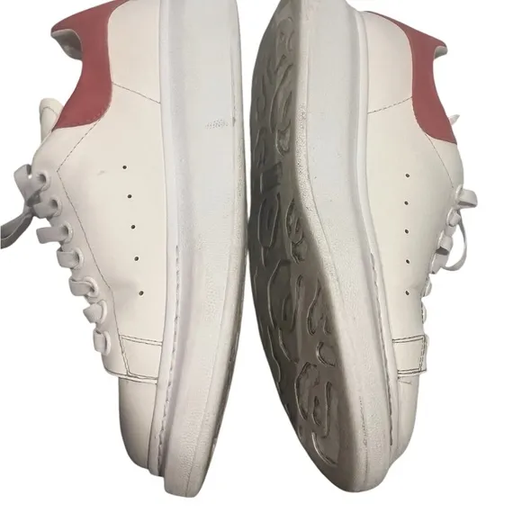 Alexander McQueen Platform Sneakers in White and Red Size 8