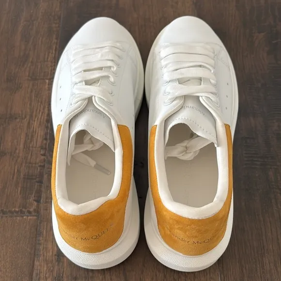 Alexander Mcqueen White Leather Oversized Platform Sneakers Mens 43 /‎ US 10