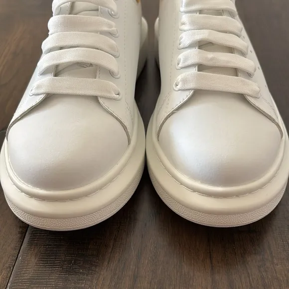 Alexander Mcqueen White Leather Oversized Platform Sneakers Mens 43 /‎ US 10
