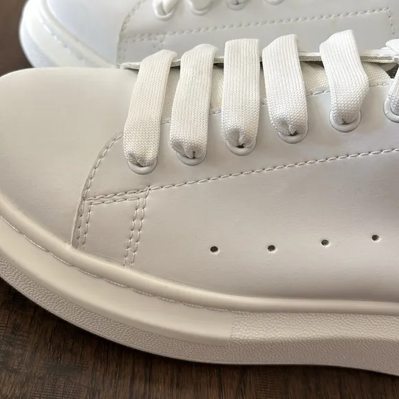 Alexander Mcqueen White Leather Oversized Platform Sneakers Mens 43 /‎ US 10