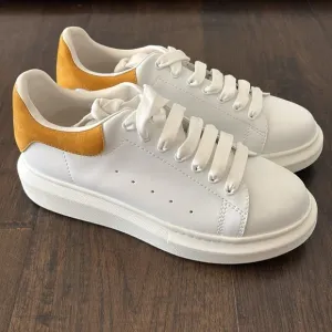 Alexander Mcqueen White Leather Oversized Platform Sneakers Mens 43 /‎ US 10