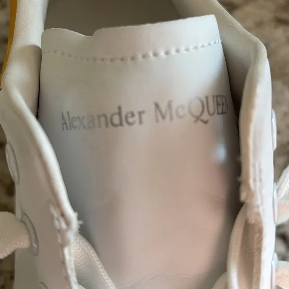Alexander Mcqueen White Leather Oversized Platform Sneakers Mens 43 /‎ US 10