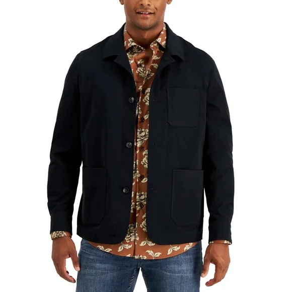 Alfani Mens Lightweight Warm Shirt Jacket Size L