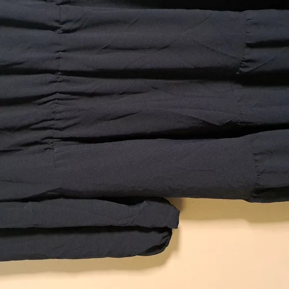 ALFANI Tiered Midi Dress 14w Modern Navy