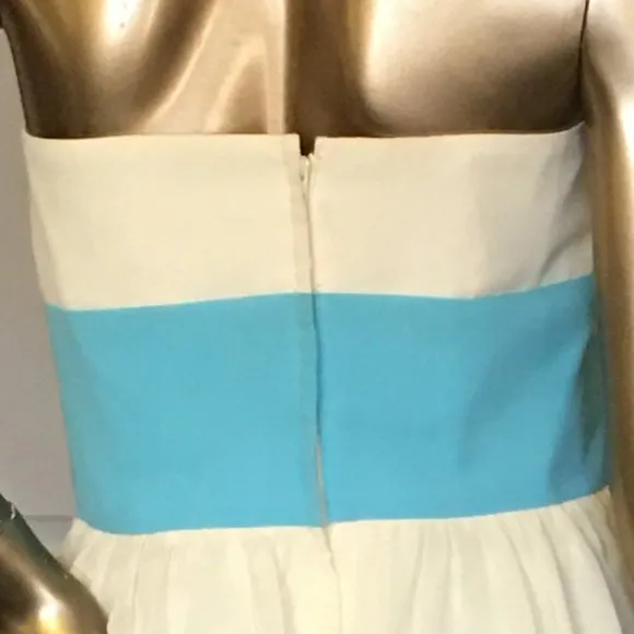 ALFRED ANGELO &quot;Modern Fit&quot; Butter Yellow strapless dress