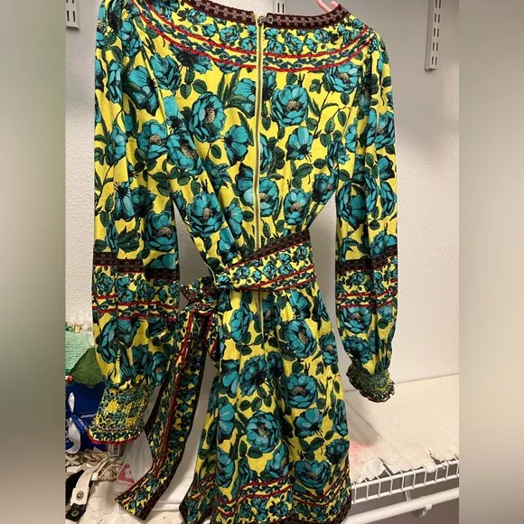 Alice &amp; Olivia Beach Bliss Sunflower Multi Print Mini Dress!