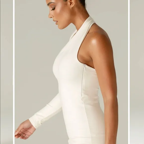 Alieva Dashs Modern Midi Dress (OFF WHITE) size XS