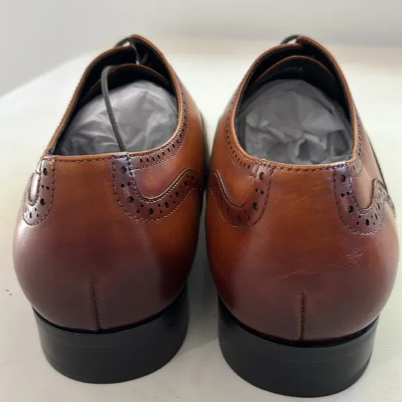 Alipasinm Men's Oxford Formal Modern Leather Dress Shoes Size 12 NWOB