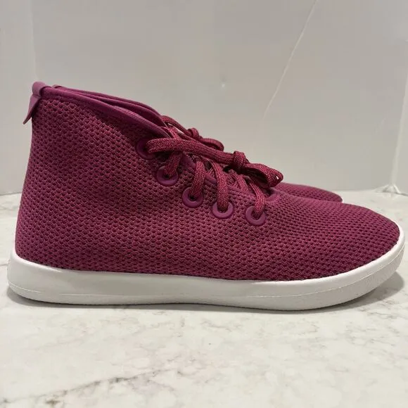 Allbirds Mens 9 Tree Topper High Tops Shoes Nikau Tourmanline Pink Sneakers NWB
