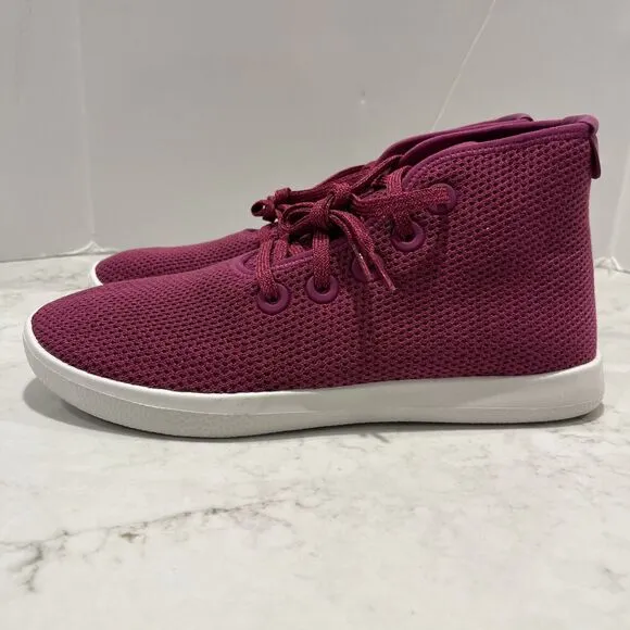 Allbirds Mens 9 Tree Topper High Tops Shoes Nikau Tourmanline Pink Sneakers NWB