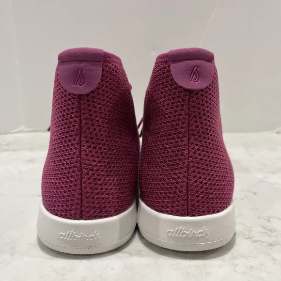 Allbirds Mens 9 Tree Topper High Tops Shoes Nikau Tourmanline Pink Sneakers NWB