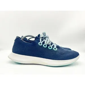 Allbirds Shoes Men Size 12 TD Tree Dasher Blue Knit Lace Up Athletic Sneakers