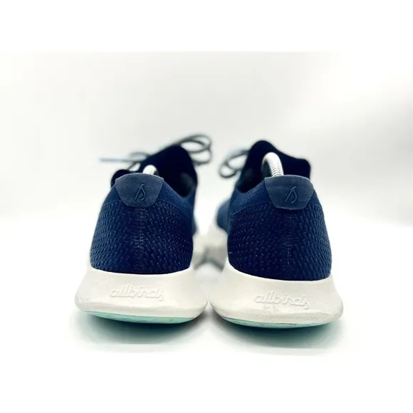 Allbirds Shoes Men Size 12 TD Tree Dasher Blue Knit Lace Up Athletic Sneakers