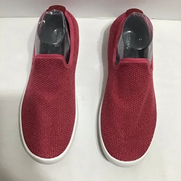 Allbirds Size M10 W11.5  Unisex Tree Loungers Slip-On Rubber Sole Botanic Red