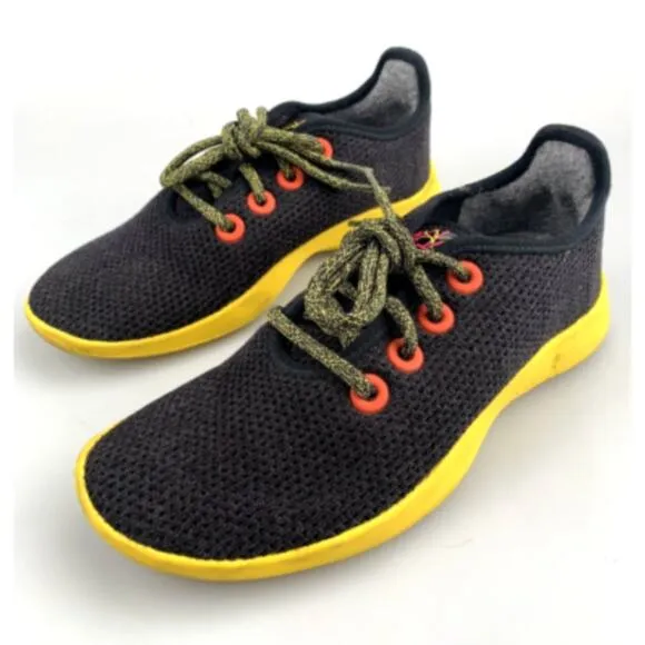 Allbirds Tree Runner Shoes Sneakers Limited Edition Yellow Black Mens Size 12