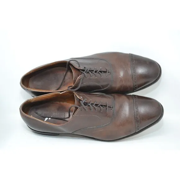 Allen Edmonds &quot;Fifth Avenue&quot; Dress Shoes Brown Leather Mens 12 B 97194 Luxury