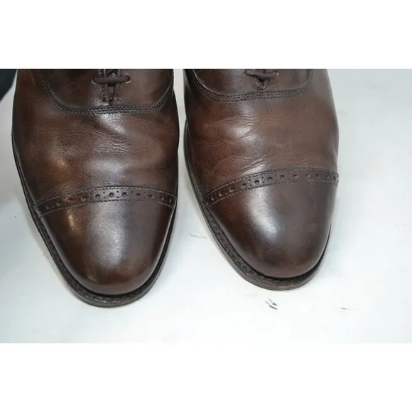 Allen Edmonds &quot;Fifth Avenue&quot; Dress Shoes Brown Leather Mens 12 B 97194 Luxury